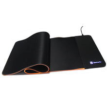 Load image into Gallery viewer, RGB Gaming Mouse Pad with Wireless Charging 15W, Large Desk Mat 800x300x4mm, 10 Light Modes Keyboard Pad with Non-Slip Rubber Base, Waterproof Mousepad for Gaming PC MacBook Laptop