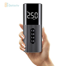 Load image into Gallery viewer, Betterliv Portable Air Pump Compressor for Car Tires, Auto Electronic Shut Tire Inflator with LCD Display and LED Light, 12V DC Digital Mini Air Pump Tires for Car, Motorcycles, Bicycles, Basketball and Other Inflatables with Pressure Gauge
